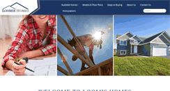 Desktop Screenshot of loomis-homes.com