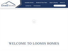 Tablet Screenshot of loomis-homes.com
